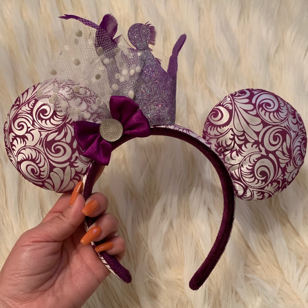 Crown and Feathers Jubilee Purple Disney Ears